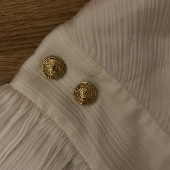 NWT Balmain silk halter backless white maxi dress - Picture 6 of 13